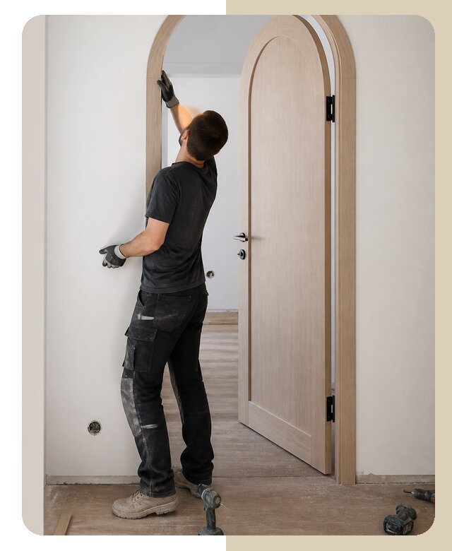 Установка арочной двери в Калуге по цене от 6979 р. | ДвериЛегко-Клг