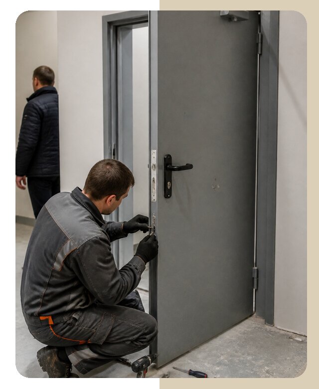 Ремонт противопожарной двери в Калуге по цене 6574 р. | ДвериЛегко-Клг