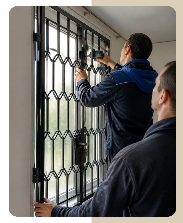 Установка распашных решеток в Калуге цена от 6574 р. | ДвериЛегко-Клг